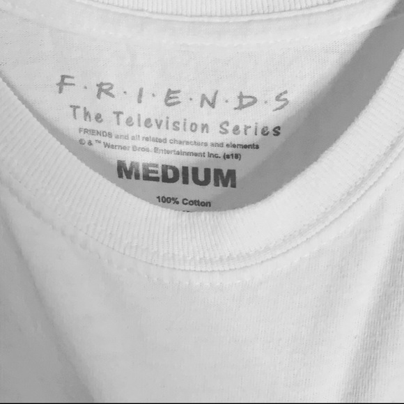 Friends White T-Shirt, never worn/reposhed - Picture 3 of 3